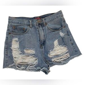 Caffeine Frayed Hem Shorts